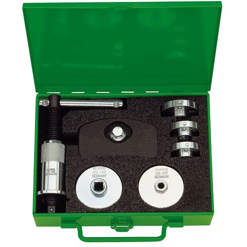 Kukko-126-30-Juego de herramientas para reposición de pistones de frenos de disco (10 piezas, con 7 adaptadores)