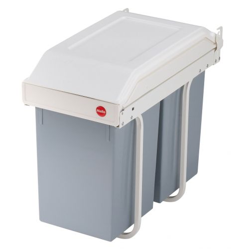Hailo-3659-001-Cubo de reciclaje integrable Multi-Box duo L de 2×14 litros