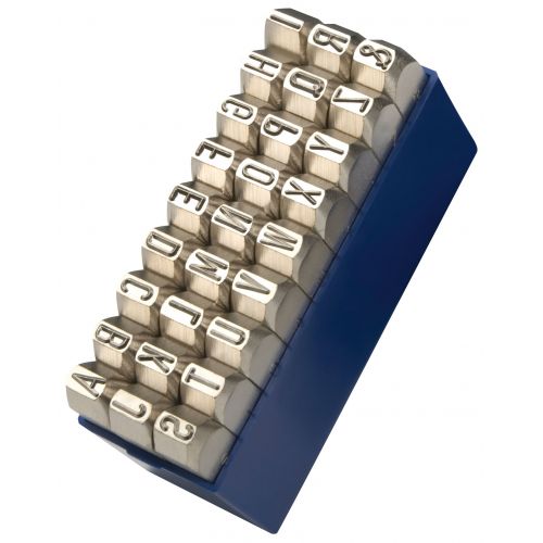 Gravurem-11104000-Juego abecedario Nº 1 extra-extra 27 piezas (A-Z) - Especial para acero Inox (4 mm)