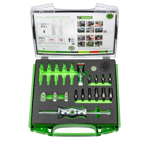 Kukko-223-K-Juego de extractores de piezas con rosca hembra (M3-M16)