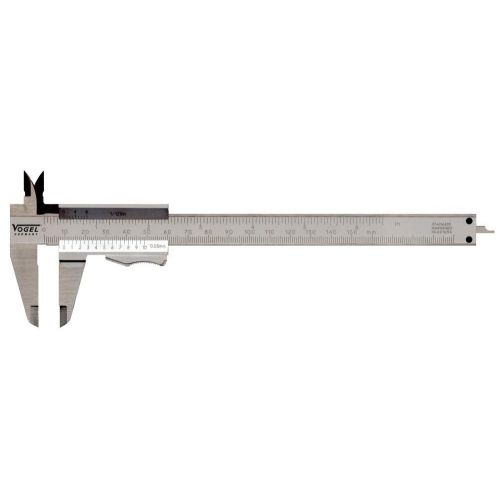 Vogel-201023/C-Calibre pie de rey monobloc DIN 862 de 150x40 mm con certificación de calibrado