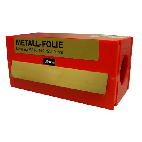 Vogel-462030-Rollo fleje calibrado 2,5 m x 150 mm latón (espesor 0,03 mm)
