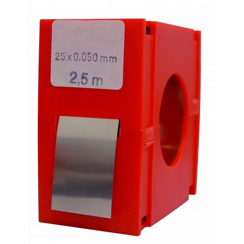 Vogel-463020-Rollo fleje calibrado 2.5 m x 25 mm inox (espesor 0,02 mm)